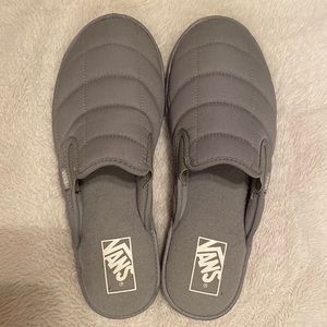 Brand new gray vans slippers size 9.5